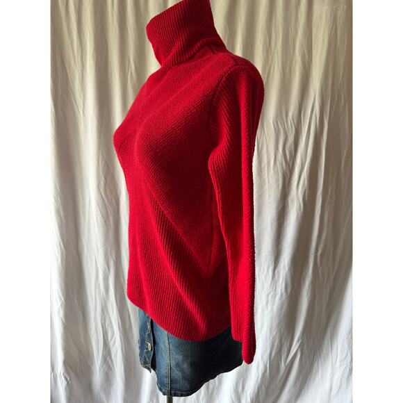 Talbots Red Turtleneck Sweater – Size Small - Picture 2 of 8